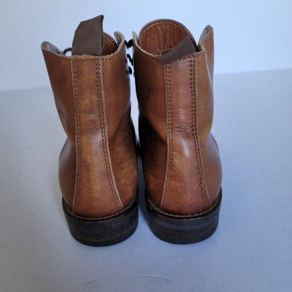 Coach Women's Leather Cap Toe Lace-Up Combat Ankle Boots. Size 5.5M - Picture 4 of 14